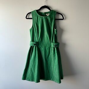 Shoshanna green cotton sleeveless dress